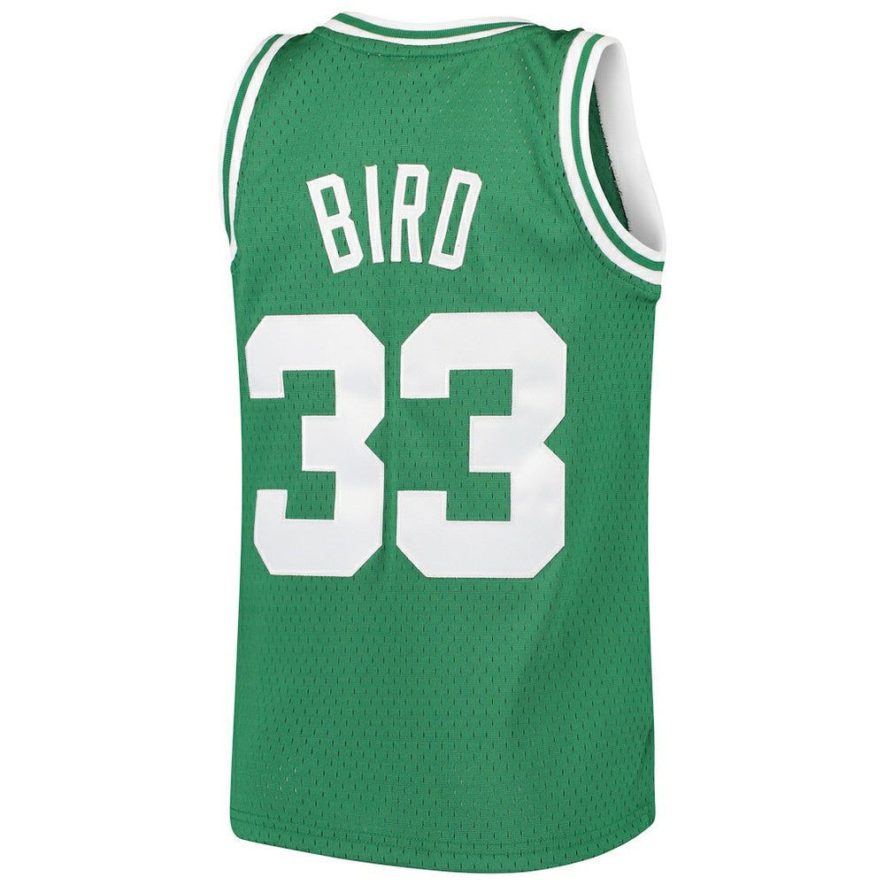 Larry Bird Boston Celtics Youth Hardwood Classics Swingman Throwback Jersey Kelly Green | Mitchell & Ness