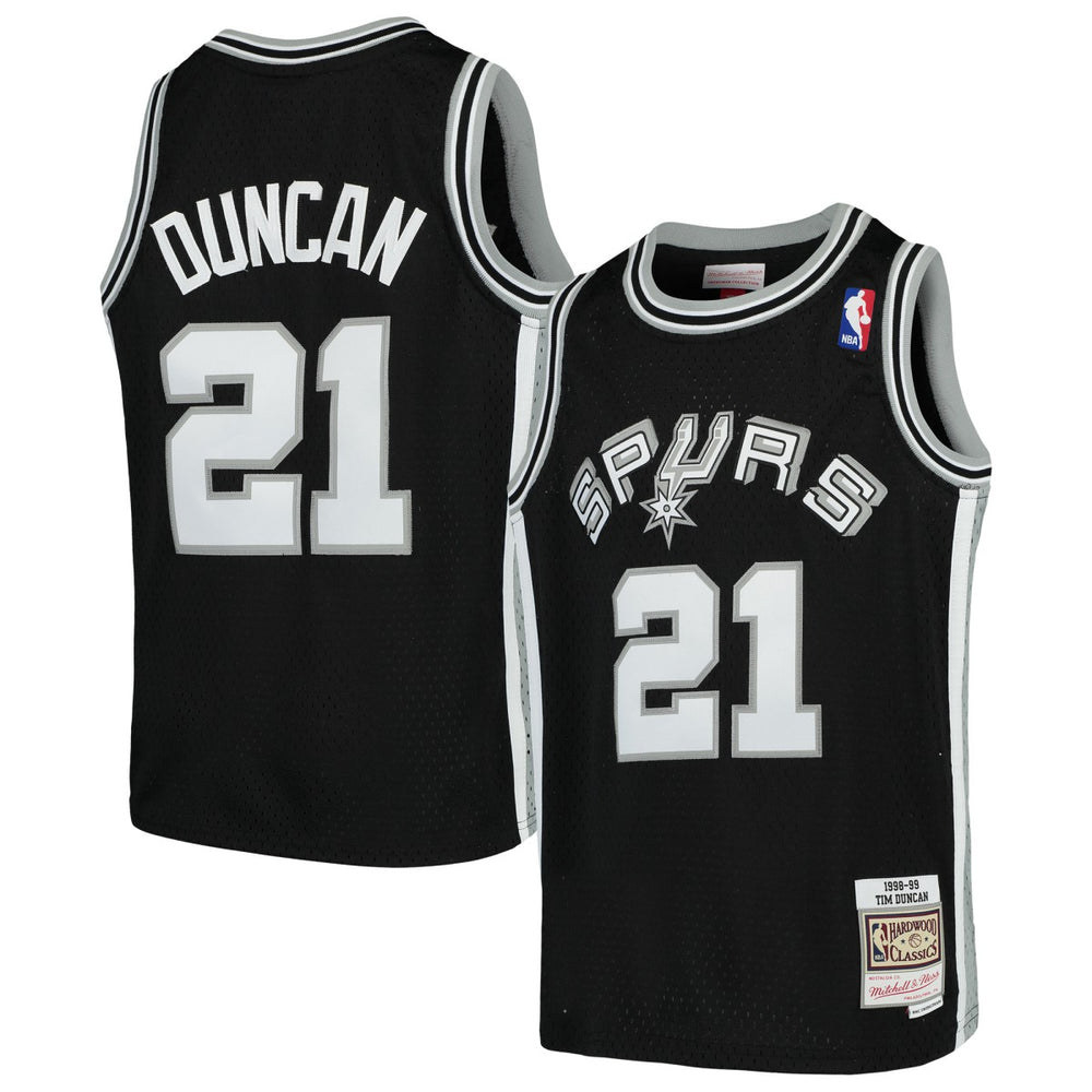 Tim Duncan San Antonio Spurs Youth Swingman Throwback Jersey Black | Mitchell & Ness Near Me