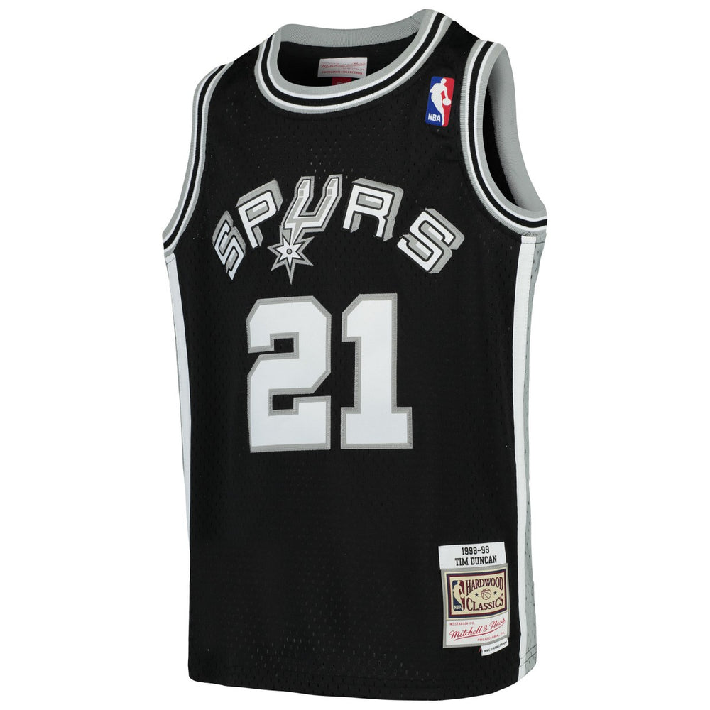 Tim Duncan San Antonio Spurs Youth Swingman Throwback Jersey Black | Mitchell & Ness Near Me