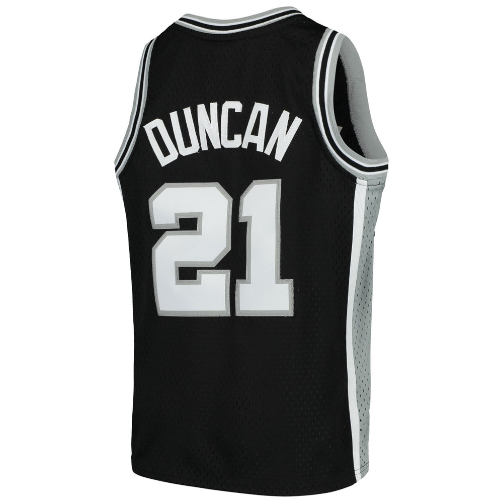 Tim Duncan San Antonio Spurs Youth Swingman Throwback Jersey Black | Mitchell & Ness Near Me