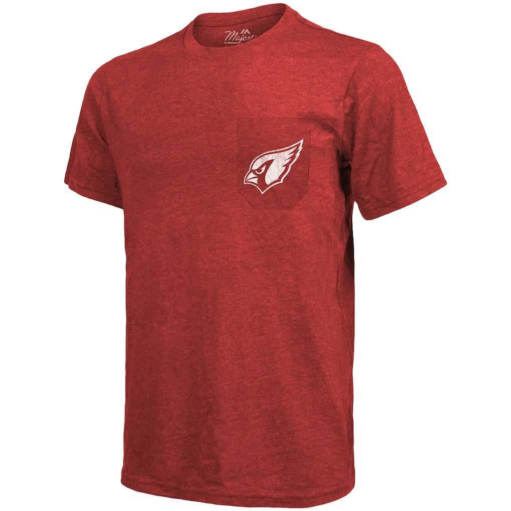 Arizona Cardinals Majestic Threads Tri-Blend Pocket T-Shirt Cardinal