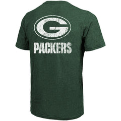 Green Bay Packers Majestic Threads Tri-Blend Pocket T-Shirt Heathered Green