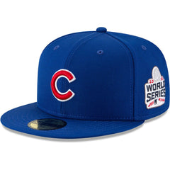 Chicago Cubs New Era 2016 World Series Wool 59FIFTY Fitted Hat - Royal - New Era Sale