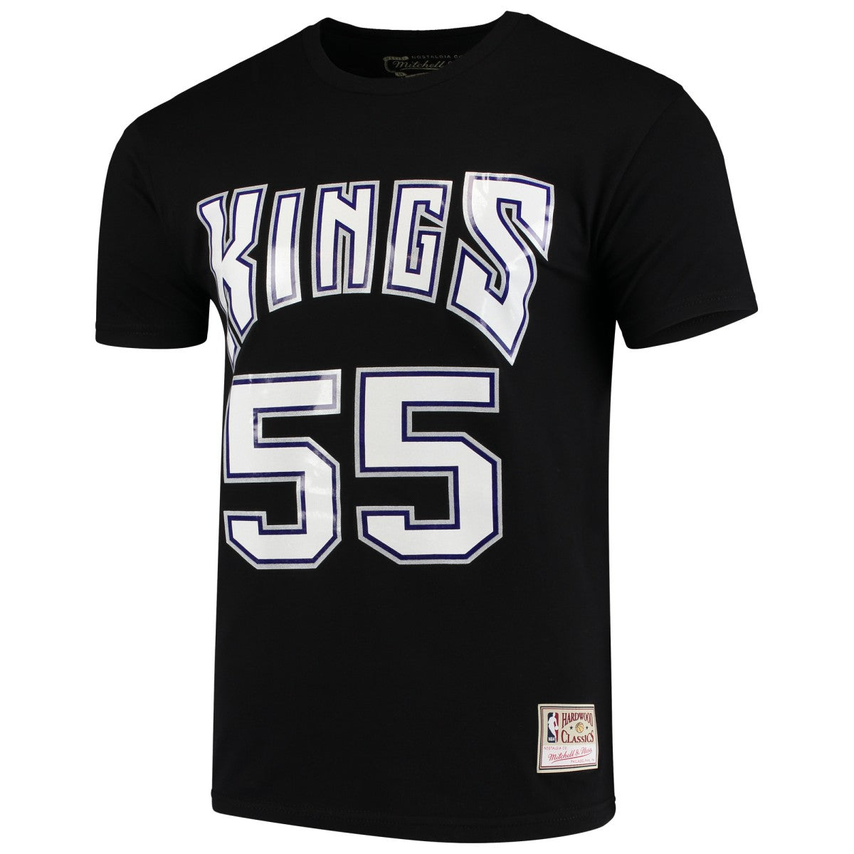 Jason Williams Sacramento Kings Hardwood Classics Team Name & Number T-Shirt Black | Mitchell & Ness