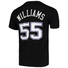 Jason Williams Sacramento Kings Hardwood Classics Team Name & Number T-Shirt Black | Mitchell & Ness