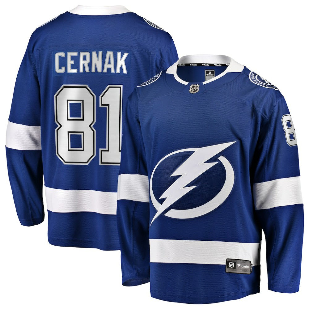 Erik Cernak Tampa Bay Lightning Fanatics Home Breakaway Player Jersey - Blue - NHL 3409512