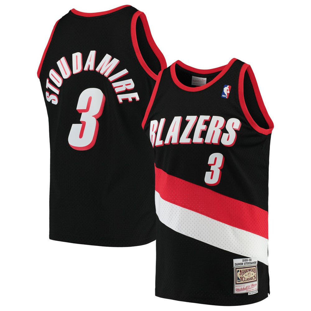 Damon Stoudamire Portland Trail Blazers 1999/00 Hardwood Classics Swingman Jersey Black | Mitchell & Ness Lifestyle