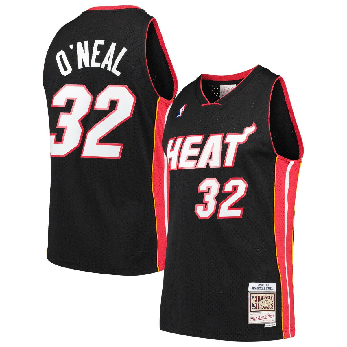 Shaquille O'Neal Miami Heat Hardwood Classics Swingman Jersey Black | Mitchell & Ness discount