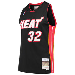 Shaquille O'Neal Miami Heat Hardwood Classics Swingman Jersey Black | Mitchell & Ness discount