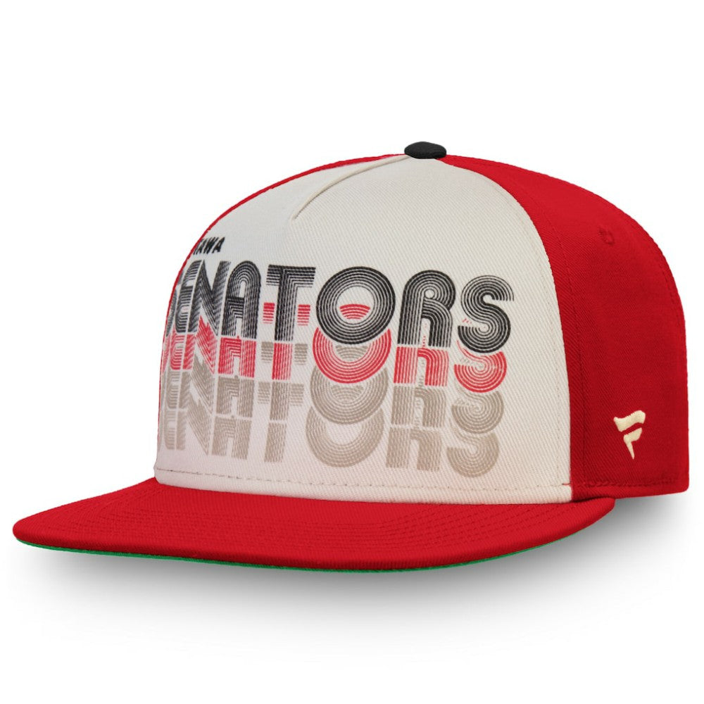 Ottawa Senators Fanatics True Classic Snapback Hat - Cream/Red - NHL 3428226