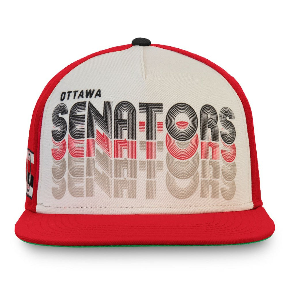 Ottawa Senators Fanatics True Classic Snapback Hat - Cream/Red - NHL 3428226