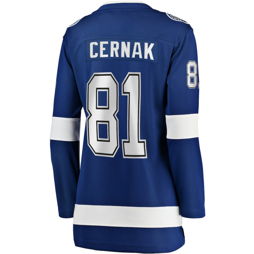 Erik Cernak Tampa Bay Lightning Fanatics Women's Home Breakaway Player Jersey - Blue - NHL 3455513