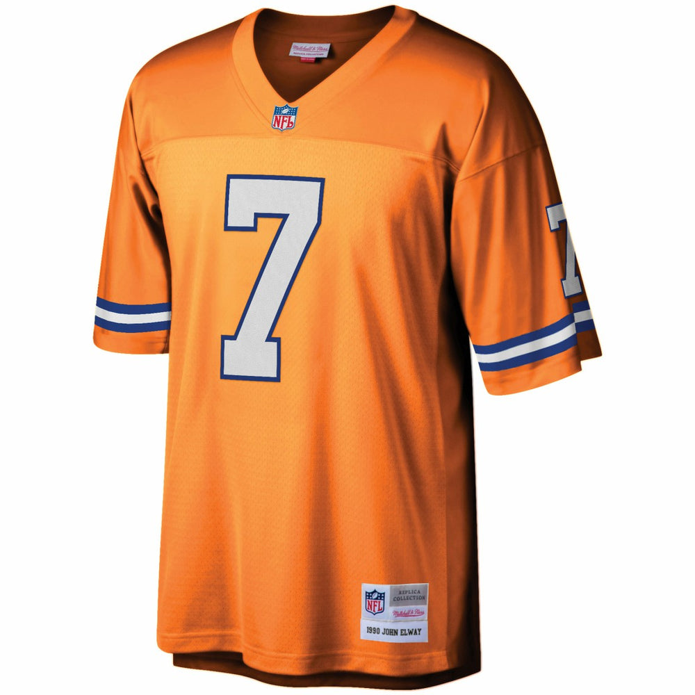 Mitchell & Ness John Elway Denver Broncos Youth 1990 Legacy Retired Player Jersey Orange