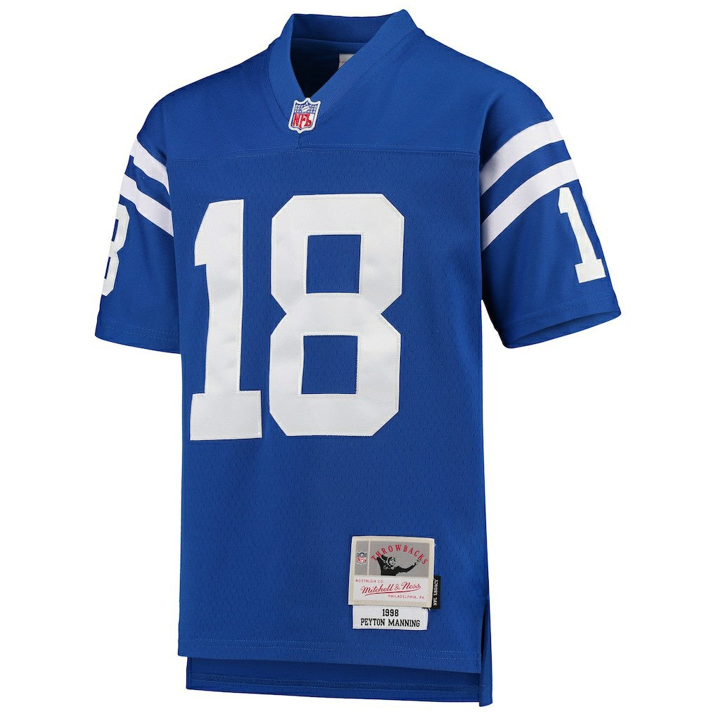 Mitchell & Ness Peyton Manning Indianapolis Colts Youth 1998 Legacy Retired Player Jersey Royal