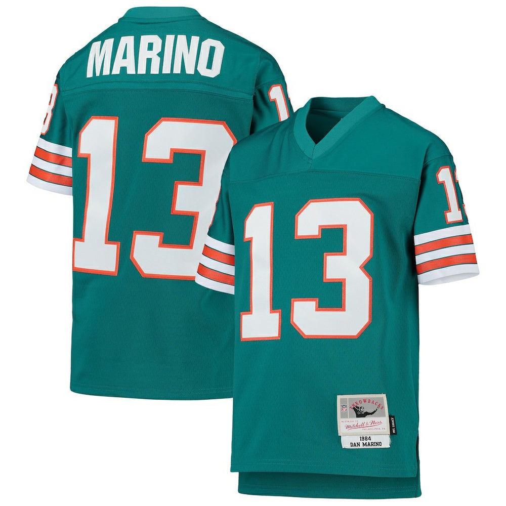Mitchell & Ness Dan Marino Miami Dolphins Youth 1984 Legacy Retired Player Jersey Aqua
