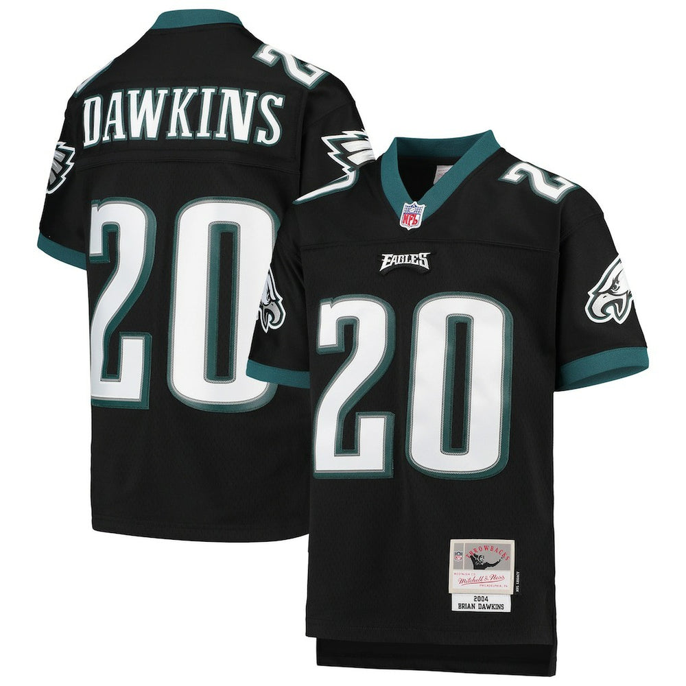 Mitchell & Ness Brian Dawkins Philadelphia Eagles Youth 2004 Legacy Retired Player Jersey Black