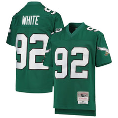 Mitchell & Ness Reggie White Philadelphia Eagles Youth 1990 Legacy Retired Player Jersey Green