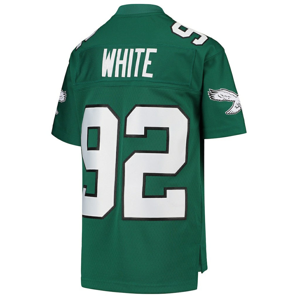 Mitchell & Ness Reggie White Philadelphia Eagles Youth 1990 Legacy Retired Player Jersey Green