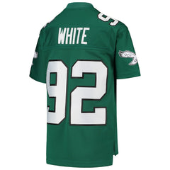 Mitchell & Ness Reggie White Philadelphia Eagles Youth 1990 Legacy Retired Player Jersey Green
