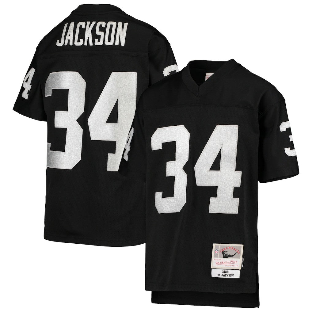 Mitchell & Ness Bo Jackson Las Vegas Raiders Youth 1988 Legacy Retired Player Jersey Black