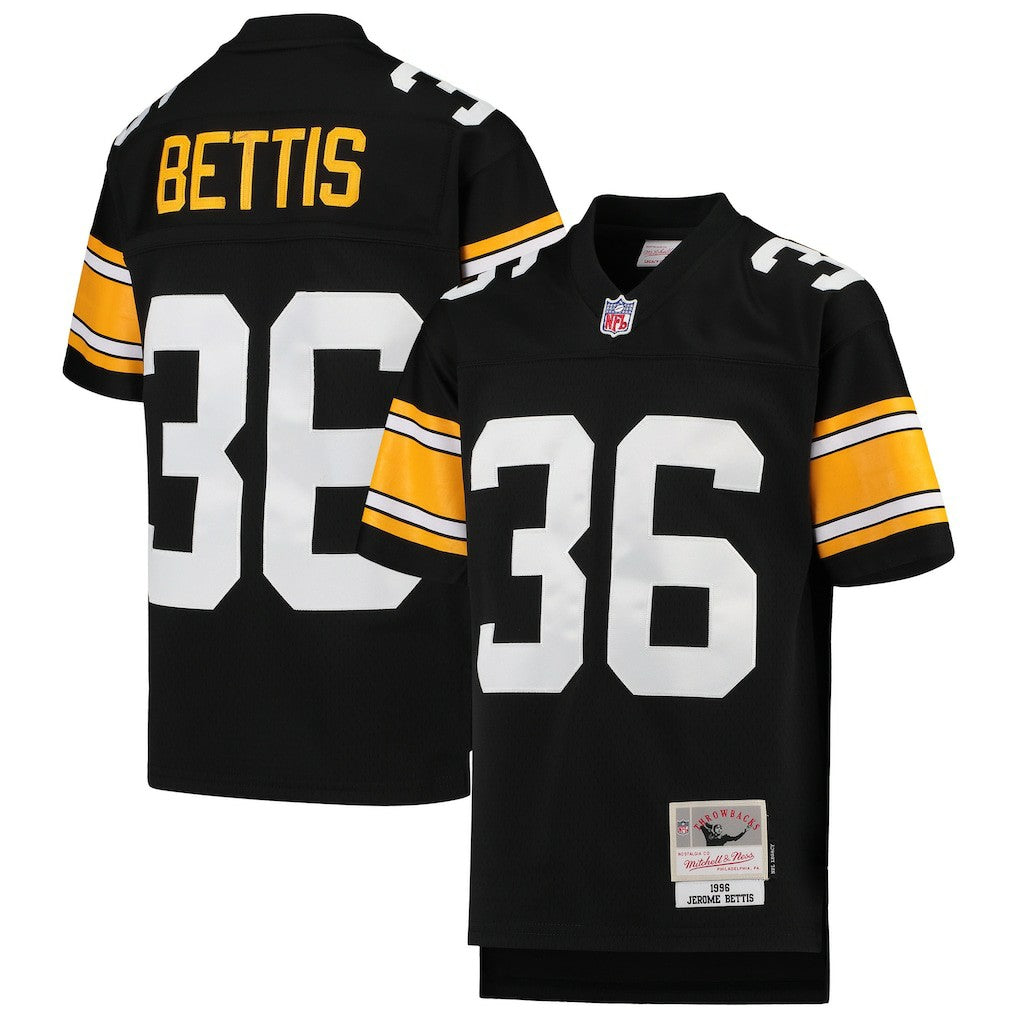 Mitchell & Ness Jerome Bettis Pittsburgh Steelers Youth 1996 Legacy Retired Player Jersey Black