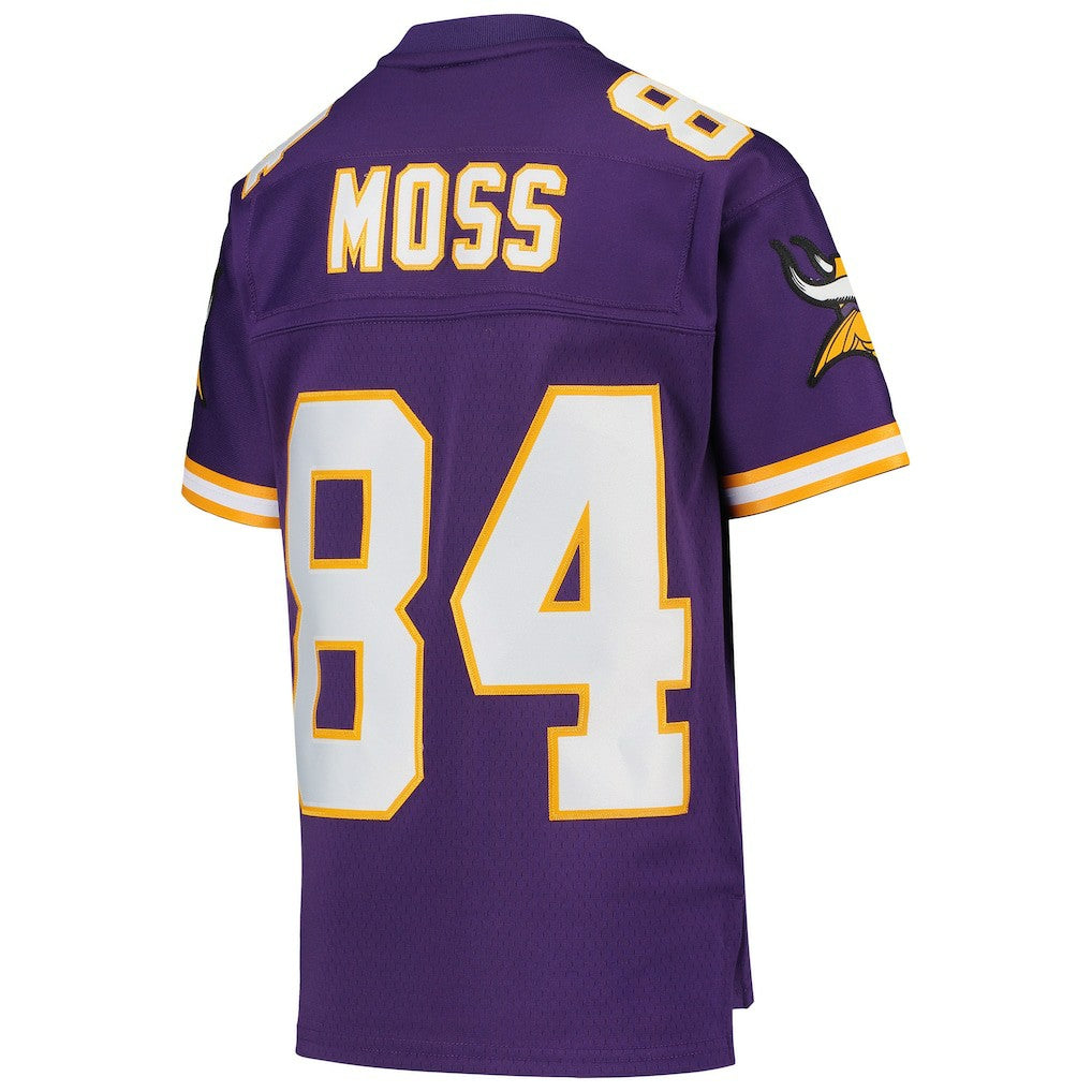 Mitchell & Ness Randy Moss Minnesota Vikings Youth 1998 Legacy Retired Player Jersey Purple