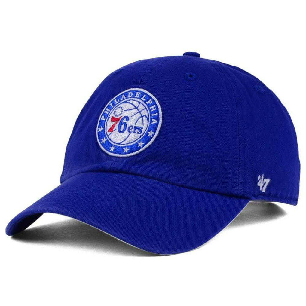 Philadelphia 76ers '47 Core Logo Clean Up Adjustable Hat Royal | 47 brand