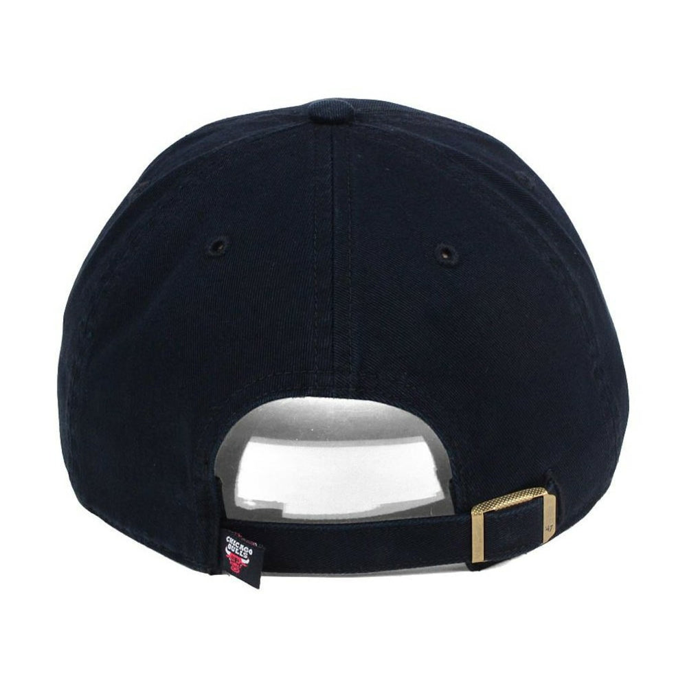 Chicago Bulls '47 Core Logo Clean Up Adjustable Hat Black | 47 brand online