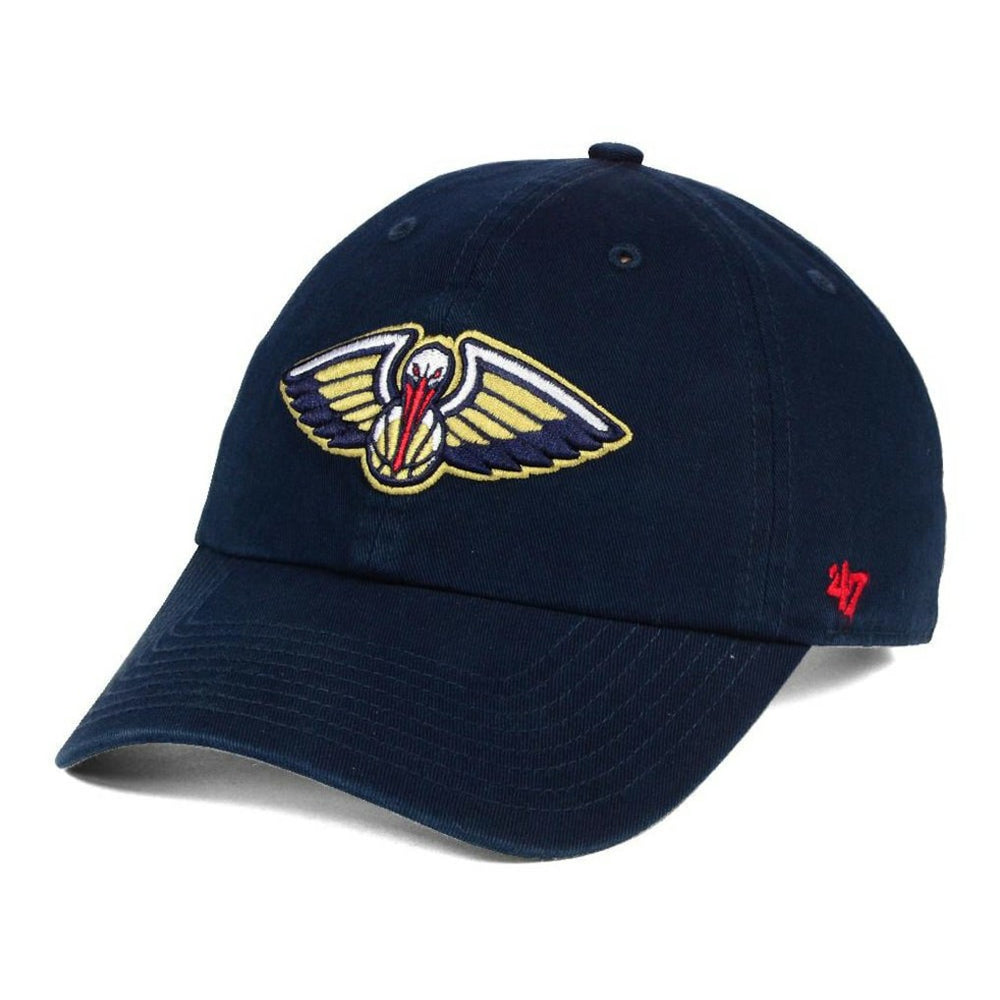 New Orleans Pelicans '47 Core Logo Clean Up Adjustable Hat Navy | 47 brand