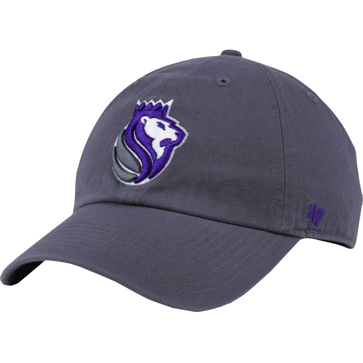 Sacramento Kings '47 Core Logo Clean Up Adjustable Hat Gray | 47 brand US
