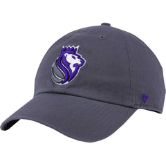 Sacramento Kings '47 Core Logo Clean Up Adjustable Hat Gray | 47 brand US