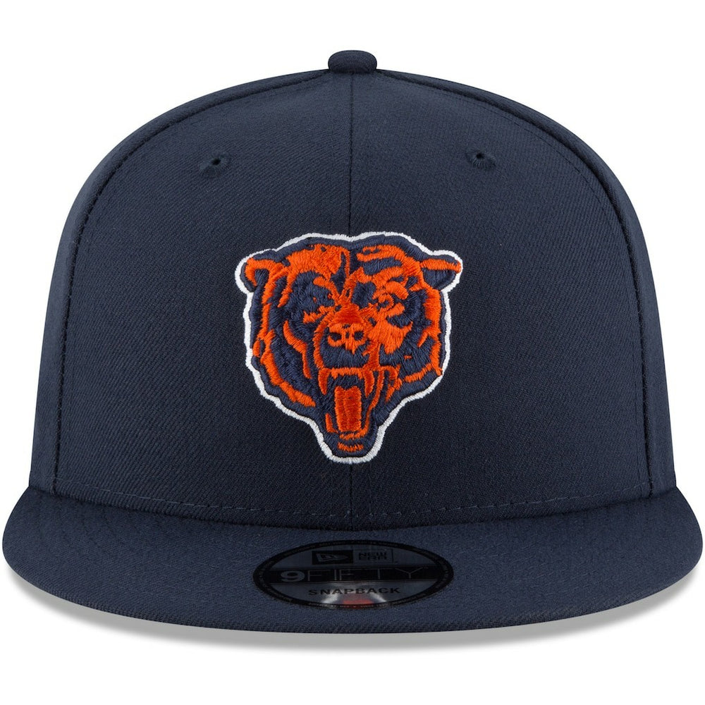 Chicago Bears New Era Head Basic 9FIFTY Adjustable Snapback Hat Navy