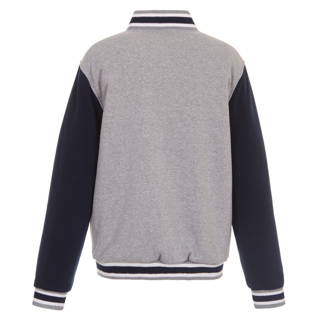 Dallas Cowboys JH Design Reversible Two Tone Fleece Jacket Gray/Navy