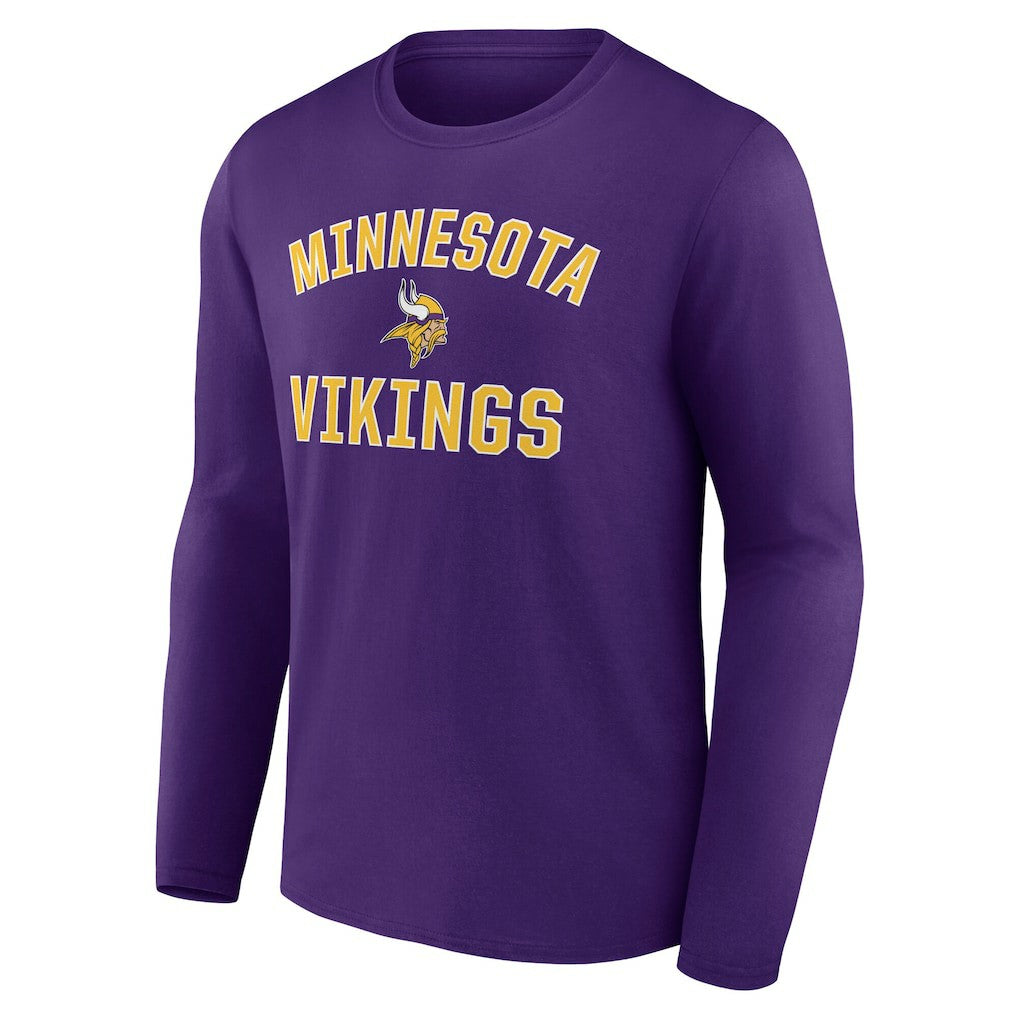 Minnesota Vikings Victory Arch Long Sleeve T-Shirt Purple