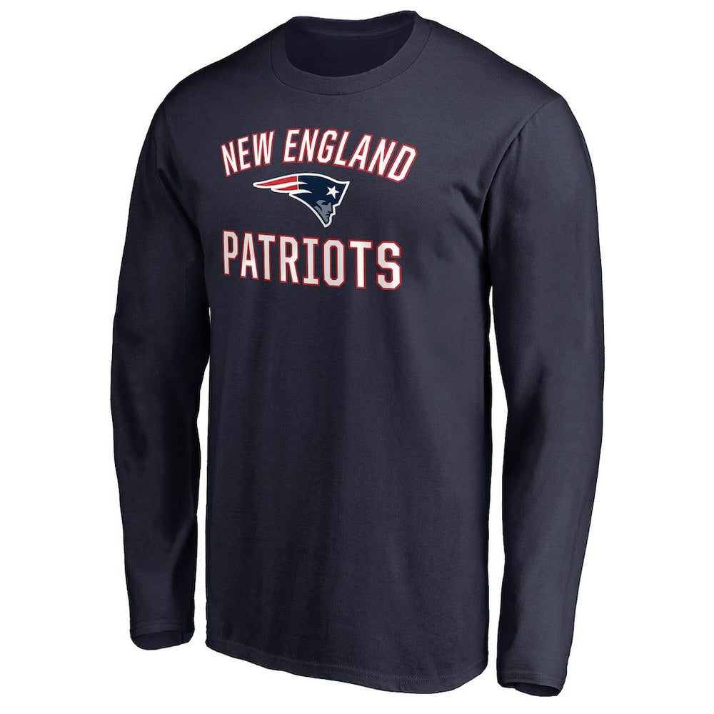 New England Patriots Victory Arch Long Sleeve T-Shirt Navy