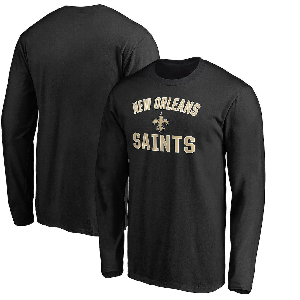 New Orleans Saints Victory Arch Long Sleeve T-Shirt Black
