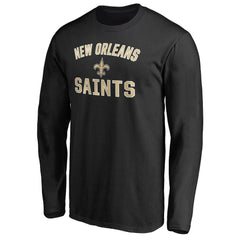 New Orleans Saints Victory Arch Long Sleeve T-Shirt Black