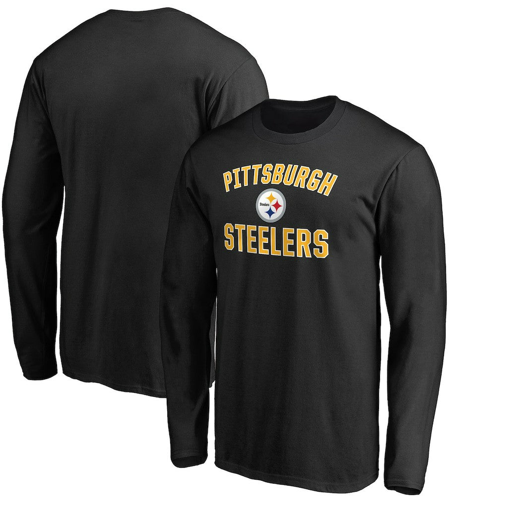 Pittsburgh Steelers Victory Arch Long Sleeve T-Shirt Black