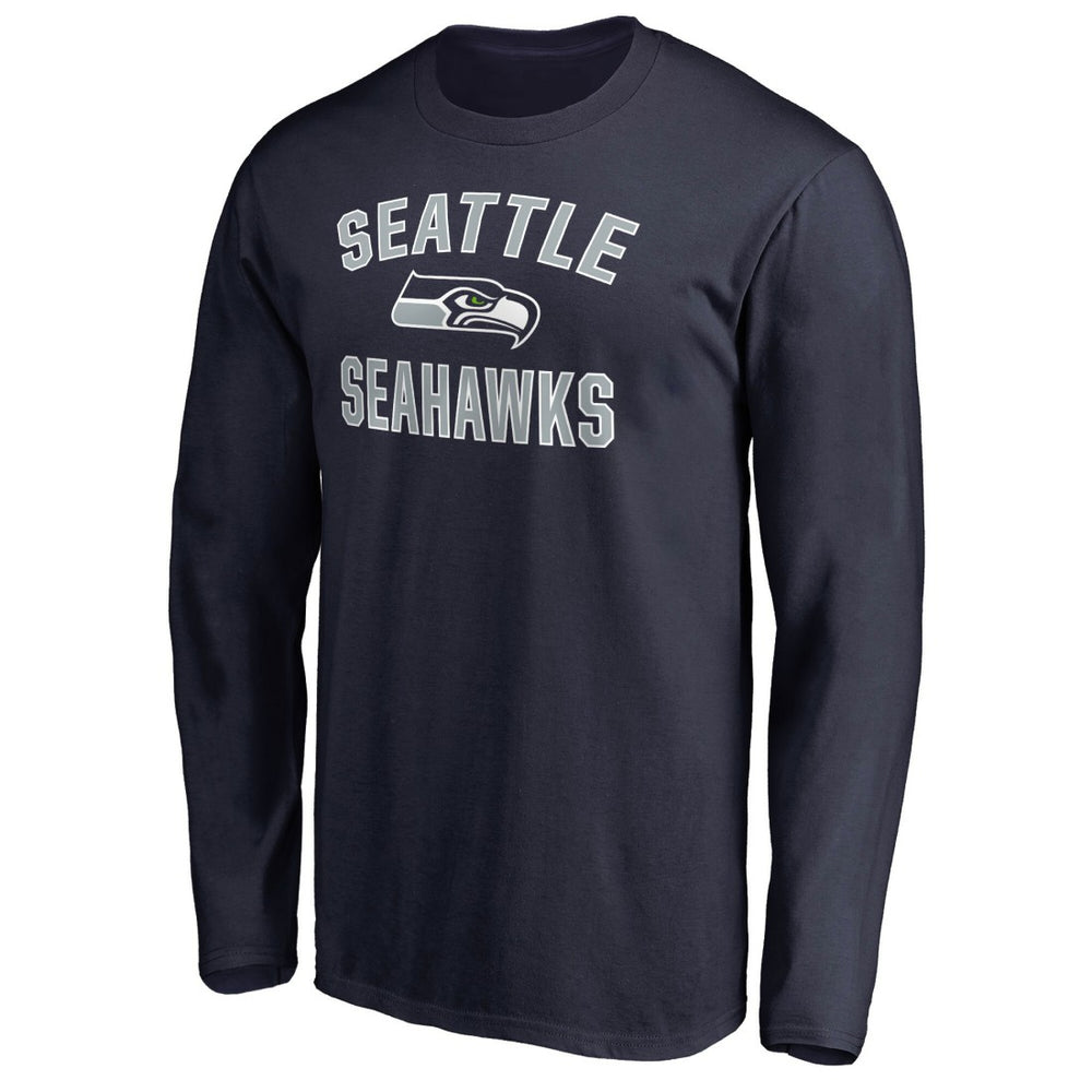 Seattle Seahawks Victory Arch Long Sleeve T-Shirt College Navy
