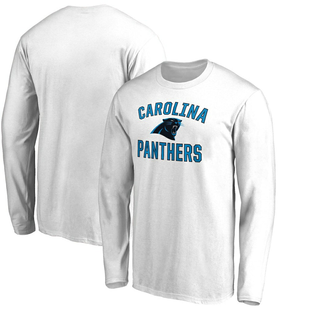 Carolina Panthers Victory Arch Long Sleeve T-Shirt White