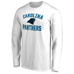 Carolina Panthers Victory Arch Long Sleeve T-Shirt White