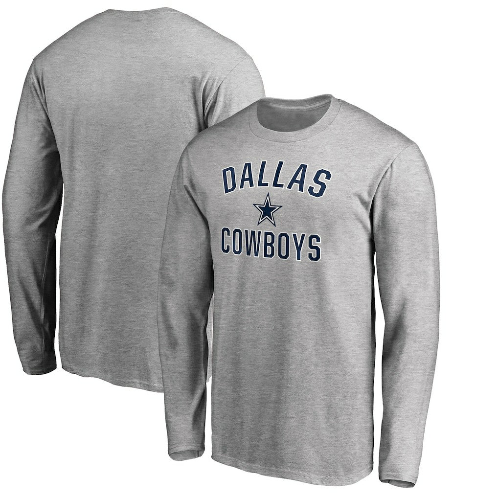 Dallas Cowboys Victory Arch Long Sleeve T-Shirt Heathered Gray