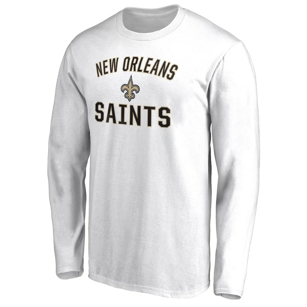 New Orleans Saints Victory Arch Long Sleeve T-Shirt White