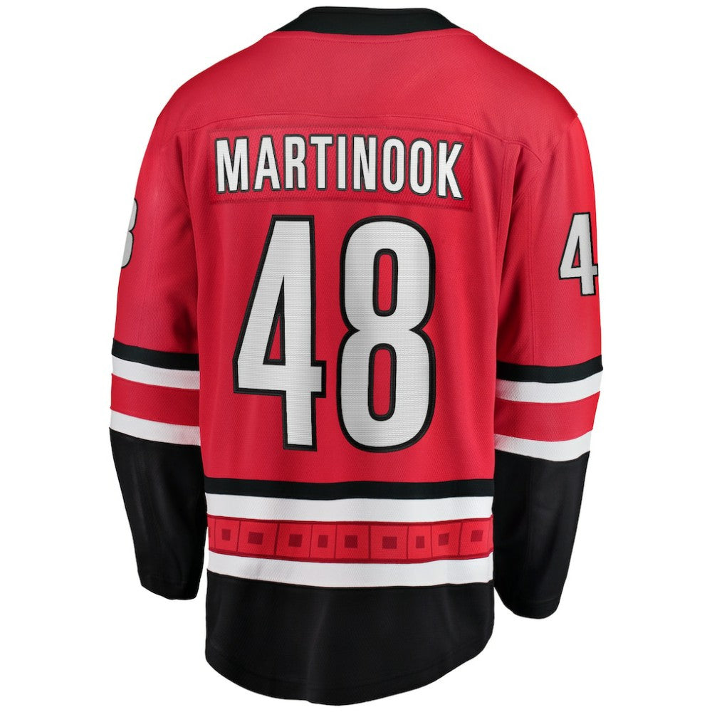 Jordan Martinook Carolina Hurricanes Fanatics Alternate Breakaway Player Jersey - Red - NHL 3547168