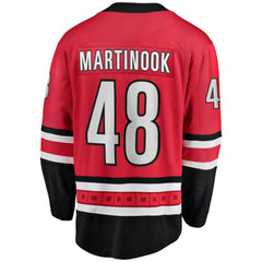 Jordan Martinook Carolina Hurricanes Fanatics Alternate Breakaway Player Jersey - Red - NHL 3547168