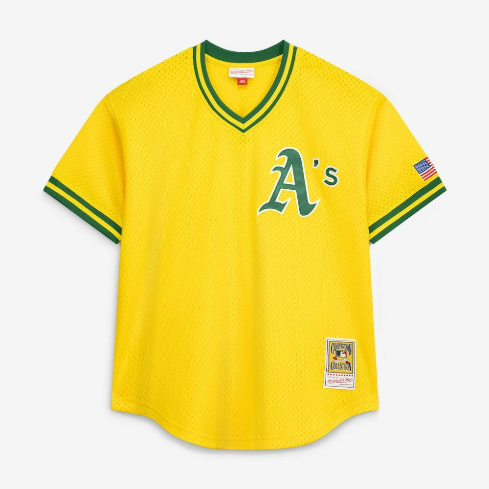 Mark McGwire Athletics Mitchell & Ness Authentic Batting Practice Jersey - Gold - Mitchell & Ness Online