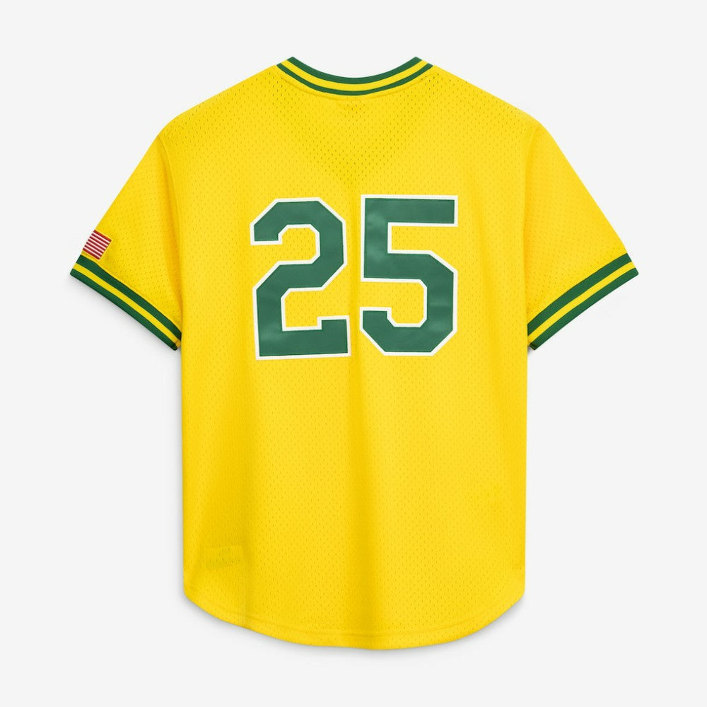 Mark McGwire Athletics Mitchell & Ness Authentic Batting Practice Jersey - Gold - Mitchell & Ness Online