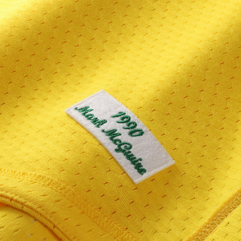 Mark McGwire Athletics Mitchell & Ness Authentic Batting Practice Jersey - Gold - Mitchell & Ness Online