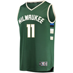 Brook Lopez Milwaukee Bucks Fast Break Replica Player Jersey Green Icon Edition | Fanatics