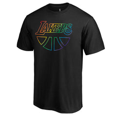 Los Angeles Lakers Team Pride Wordmark T-Shirt Black